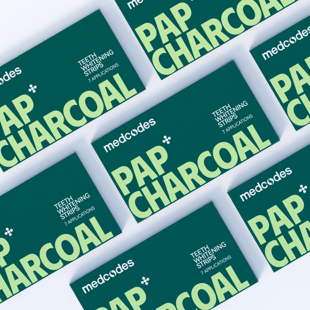 Haloral Med Series PAP+ Charcoal Teeth Whitening Strips