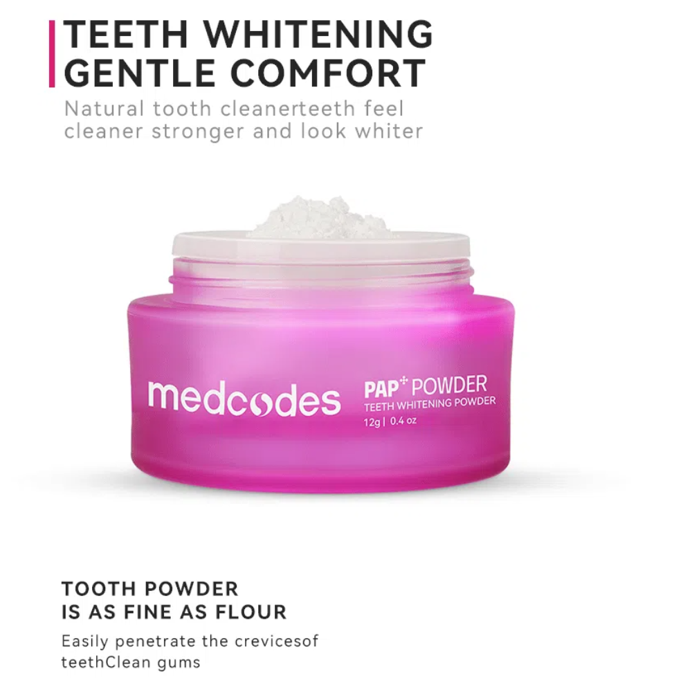 Enamel-safe whitening powder